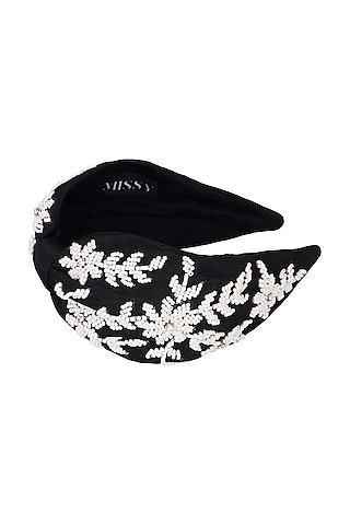 Black Headband With ThreadWork by MISSY