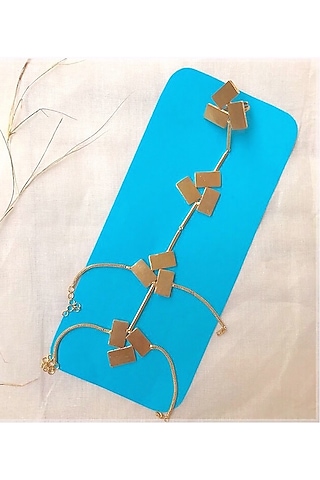 Gold Plated Handcrafted Hand Harness by Mitali Jain