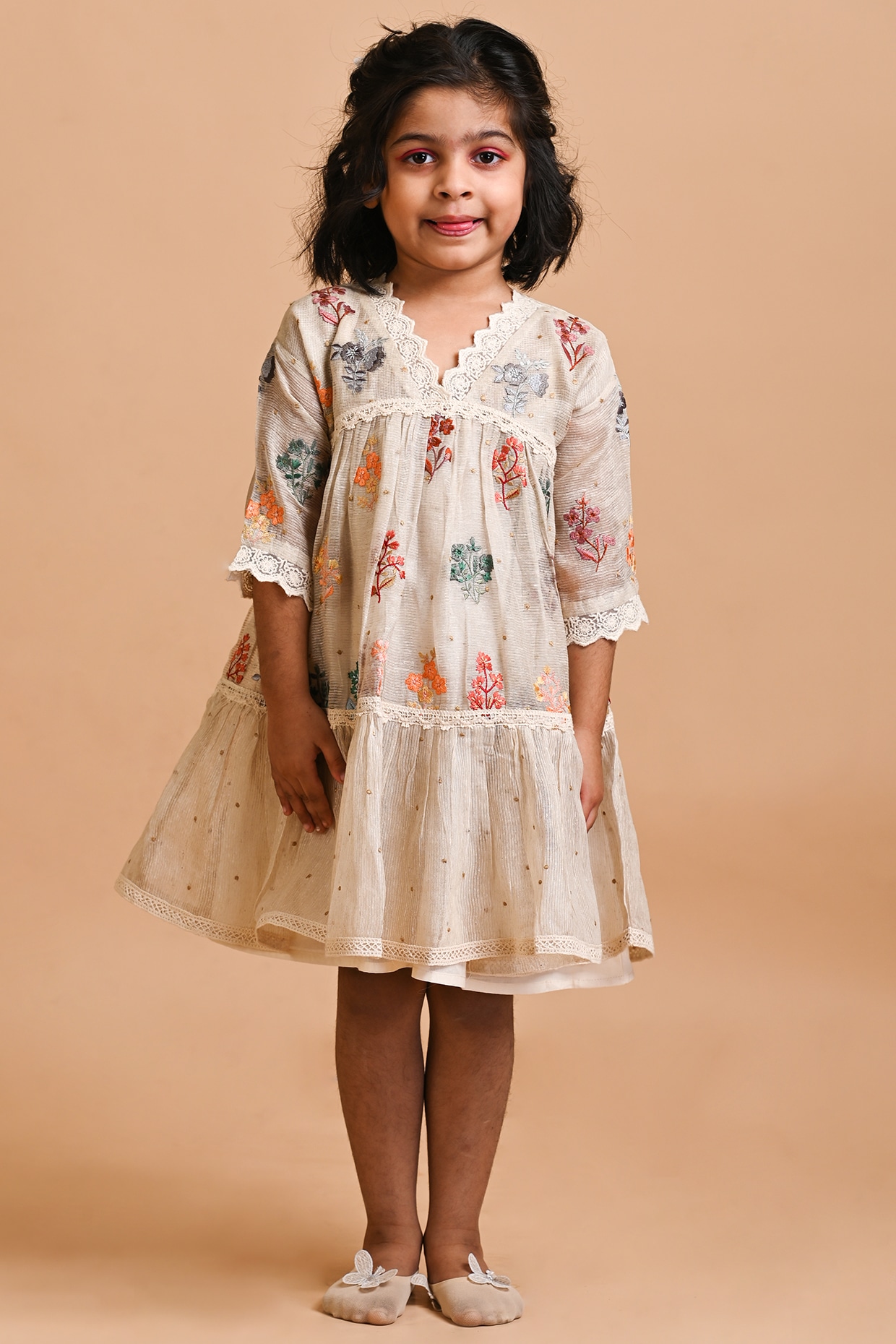 Mitwa - Ajrakh Modal Silk Dress – Sundarii Handmade Global