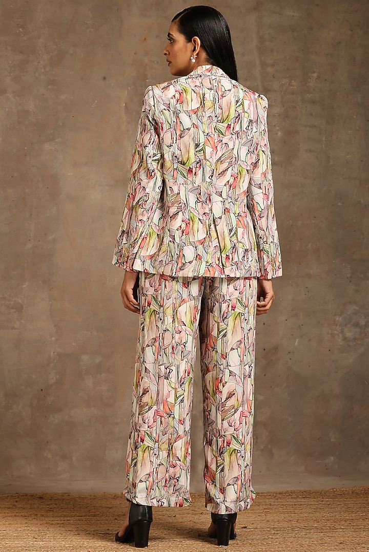 Multi-Colored Semi Crepe Printed Co-Ord Set by MINAKI WOMANZ at Pernia's Pop Up Shop