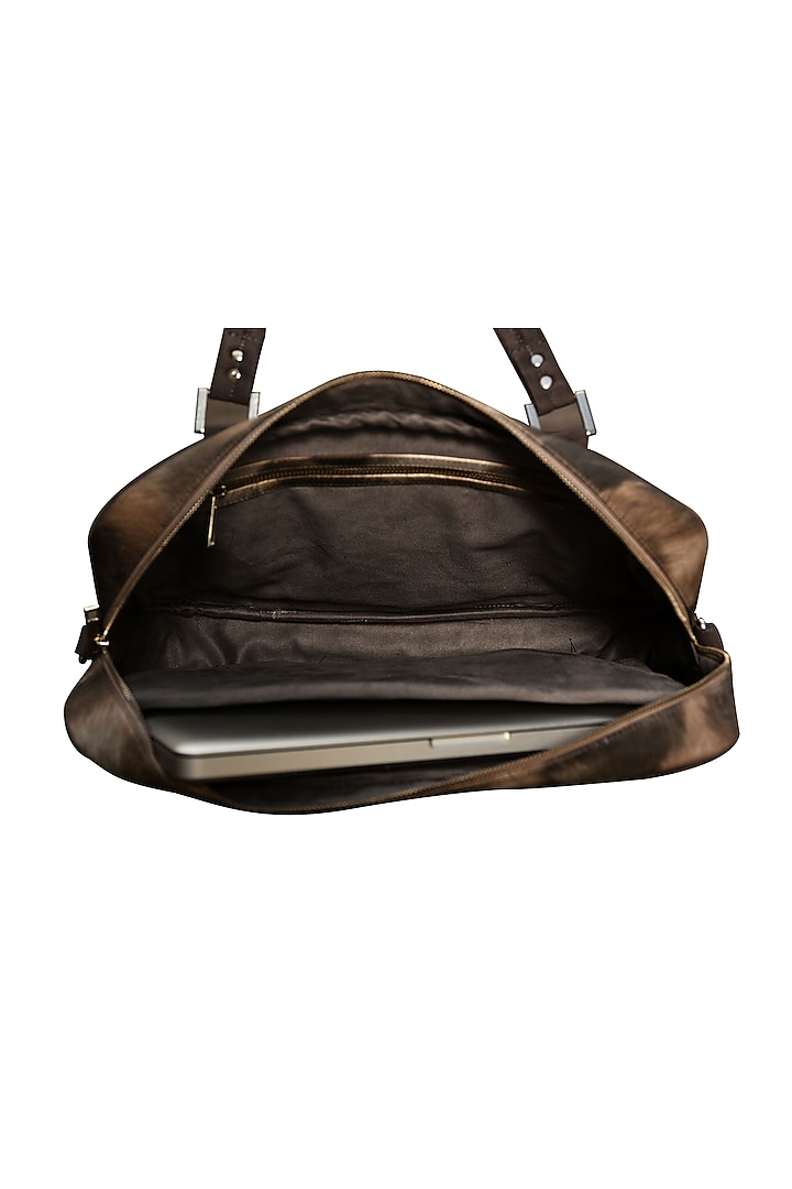 Black Printed Laptop Bag by Mixmitti at Pernia's Pop Up Shop