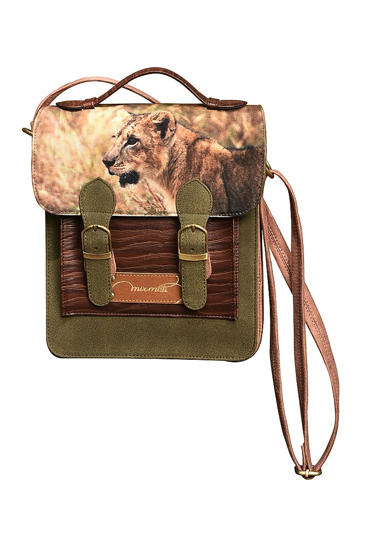 Multi Colored Printed Handbag by Mixmitti at Pernia's Pop Up Shop