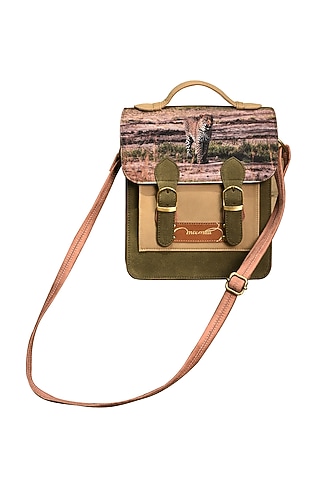 Multi Colored Digital Jungle Printed Handbag by Mixmitti