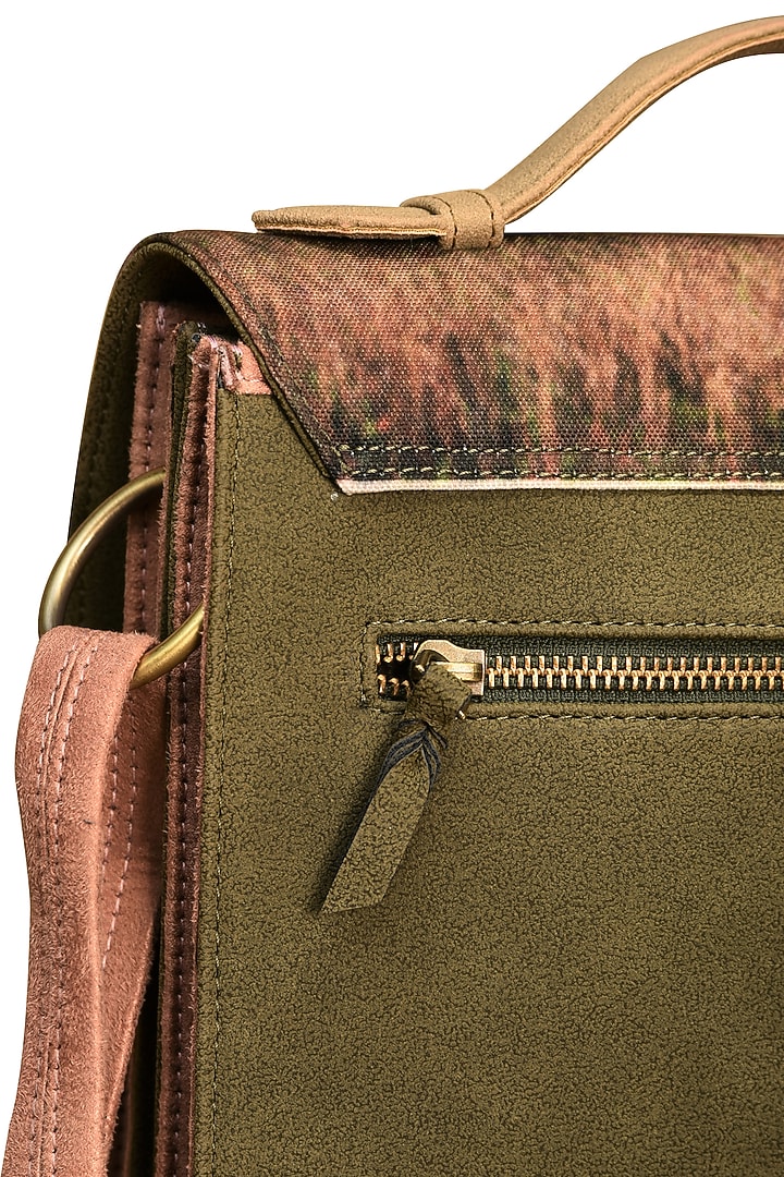 Multi Colored Digital Jungle Printed Handbag by Mixmitti at Pernia's Pop Up Shop