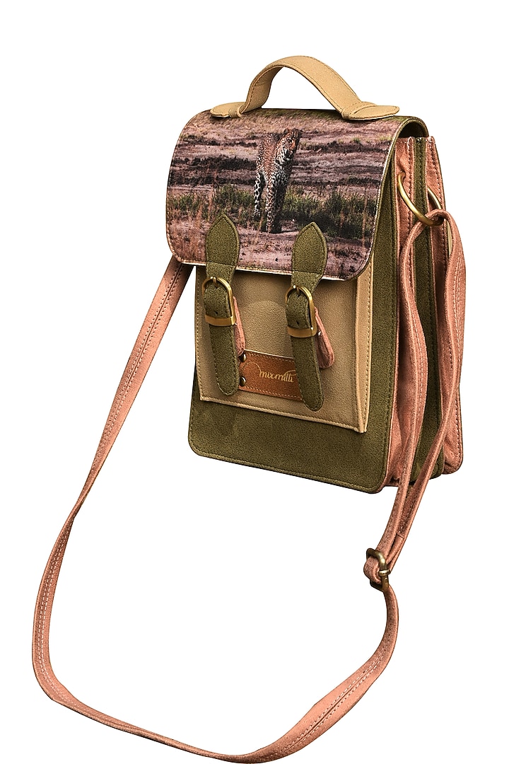 Multi Colored Digital Jungle Printed Handbag by Mixmitti at Pernia's Pop Up Shop