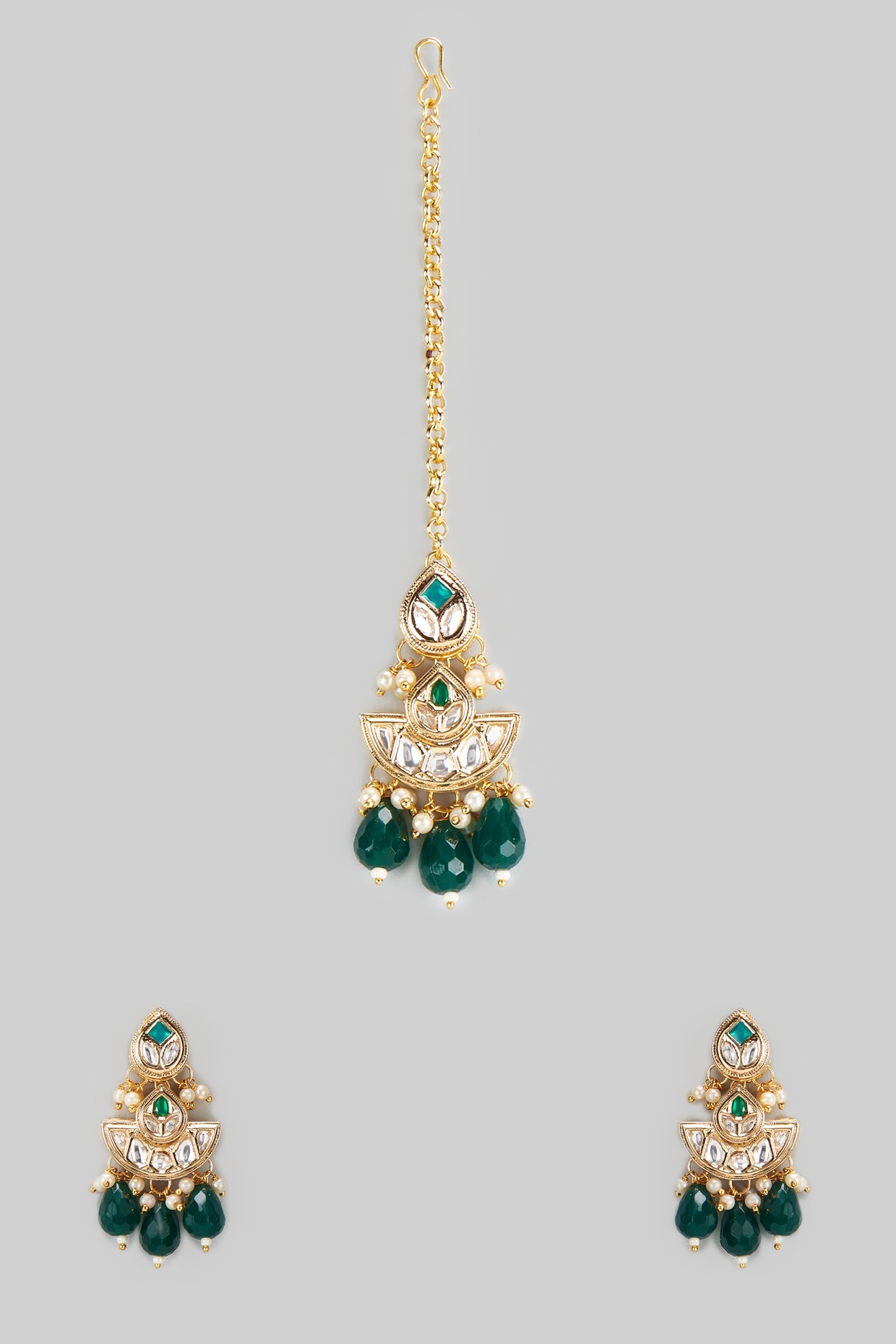 Buy Gold-Toned & Green TraditionalJewellery for Women by Priyaasi Online |  Ajio.com