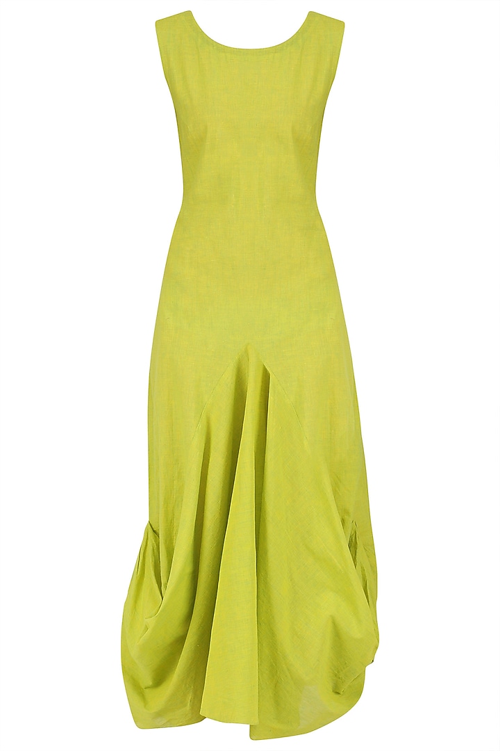 Green drape dress and white tunic set available only at Pernia's Pop Up Shop.