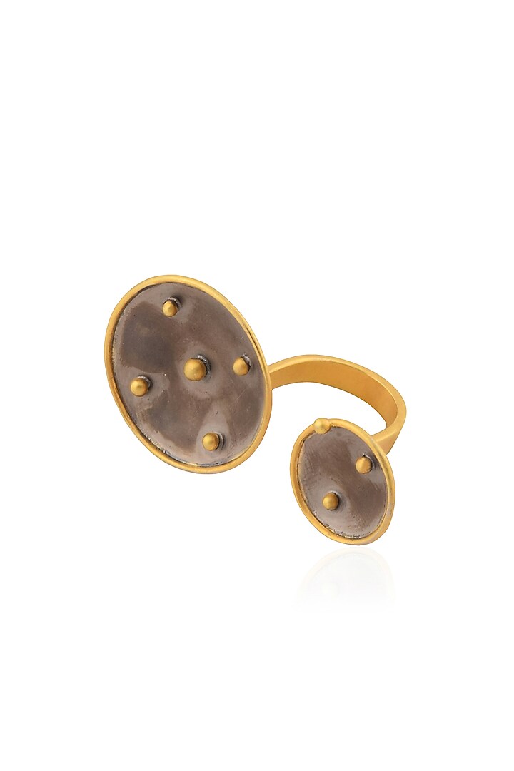 Gold Plated Double Ring by Misho