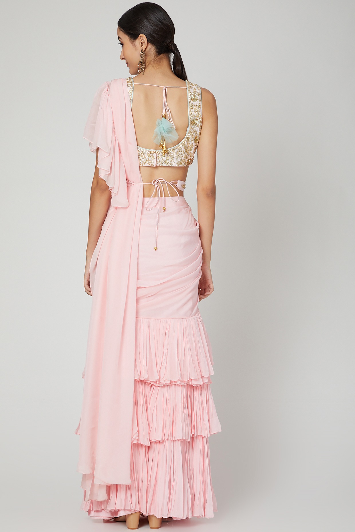 baby pink ruffle dress