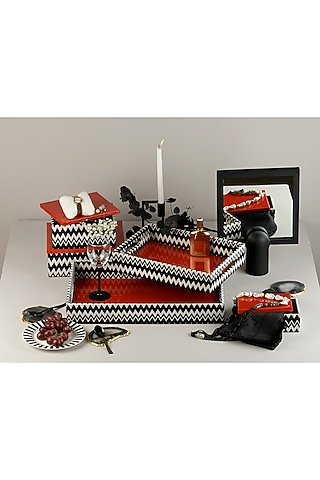 Multi-Colored Iron & Wood Storage Box Set by The MJS Living