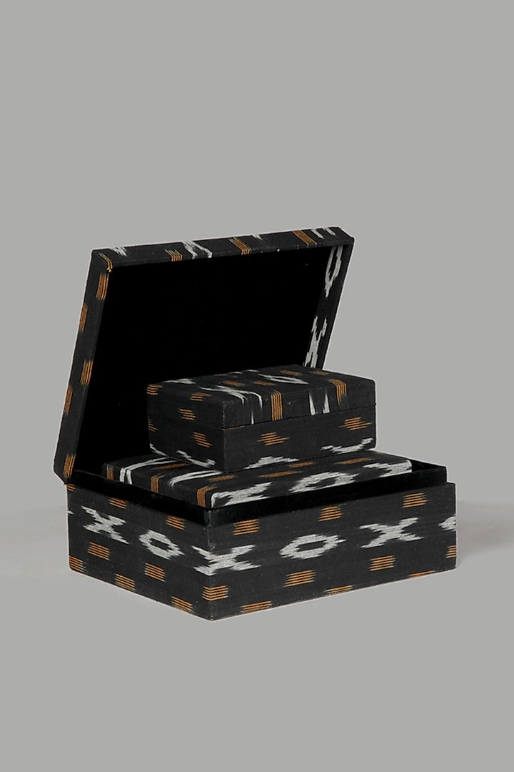 Multi-Colored Wooden Storage Box Set by The MJS Living at Pernia's Pop Up Shop