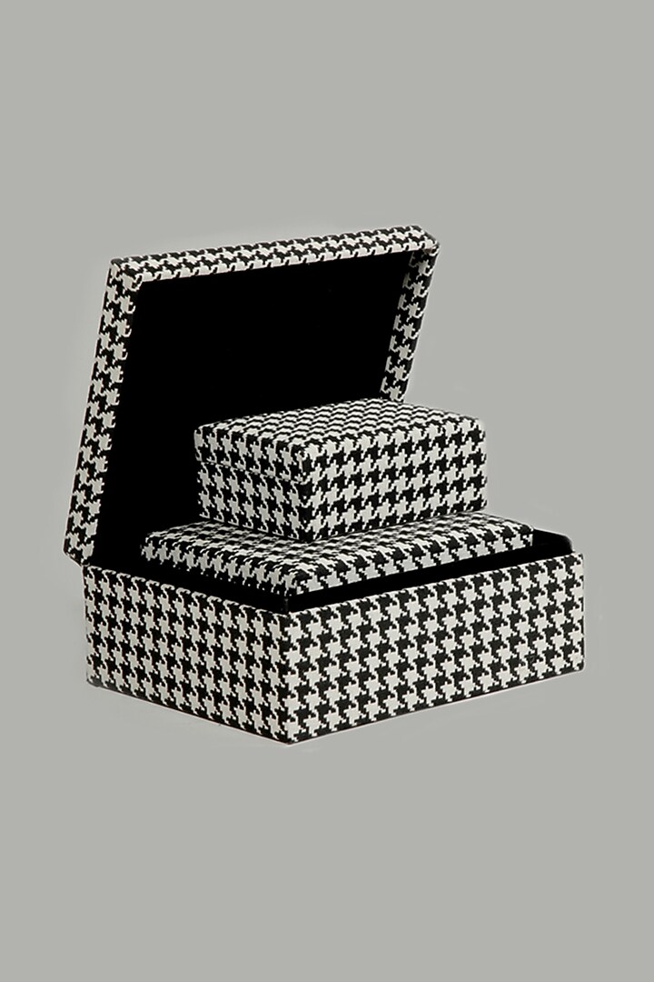 Black & White Wooden Storage Box Set by The MJS Living at Pernia's Pop Up Shop