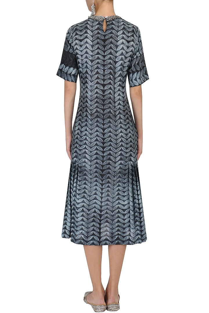 Black shibori print dress available only at Pernia's Pop Up Shop.