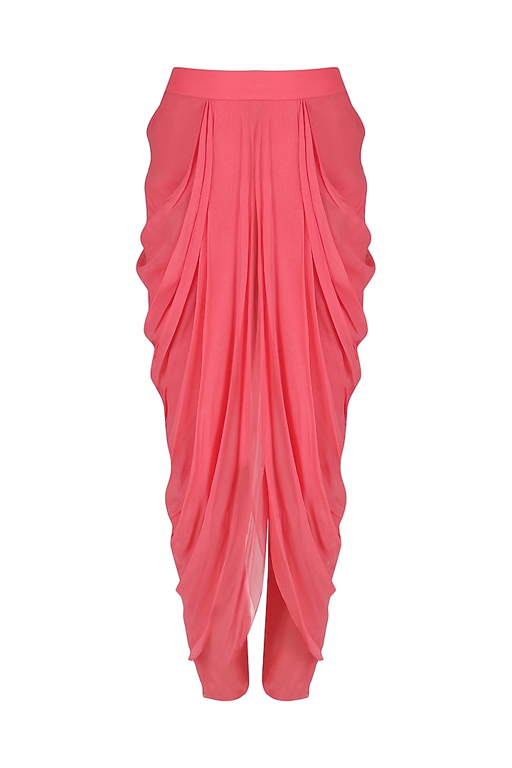Navy blue and pink tye dye kurta and dhoti set available only at Pernia's Pop Up Shop.