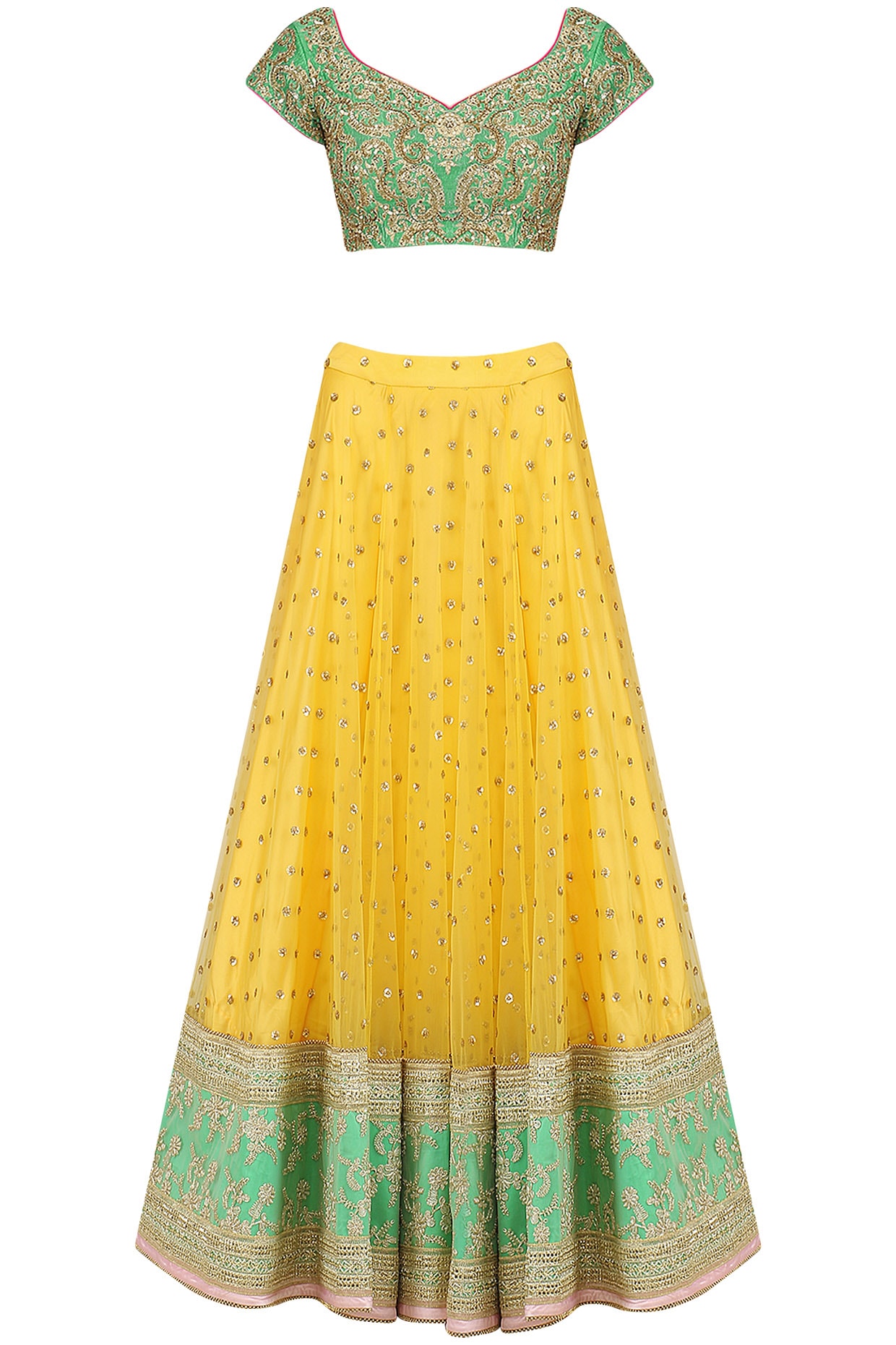 Designer Yellow Color Georgette Sequence Work Lehenga Choli – tapee.in