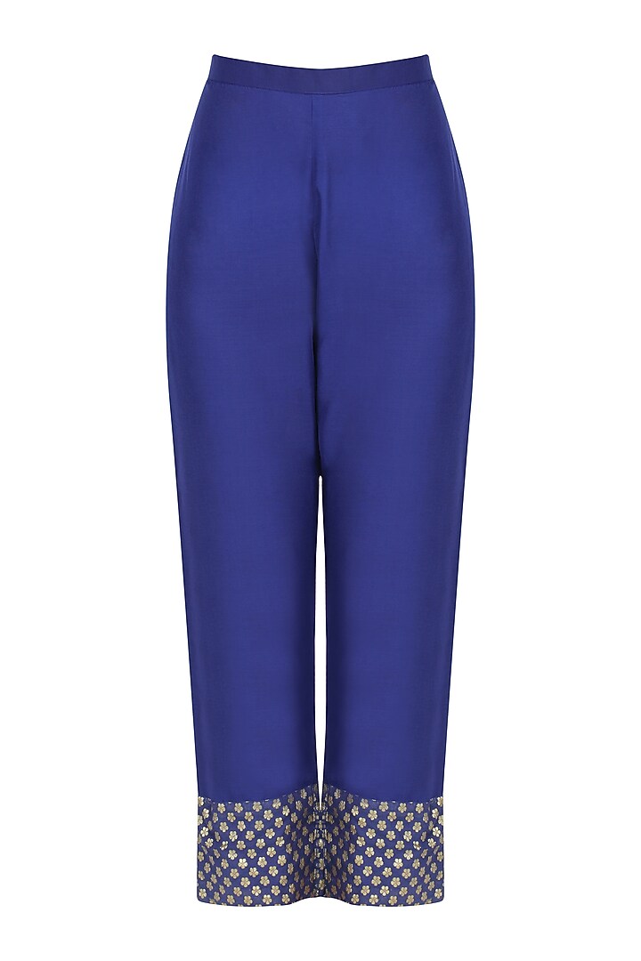 Royal blue embroidered kurta set available only at Pernia's Pop Up Shop.