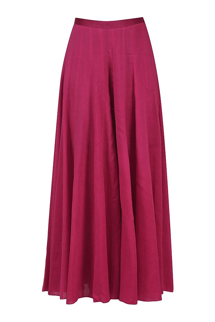 Beige and red Threadwork Anarkali set available only at Pernia's Pop Up Shop.