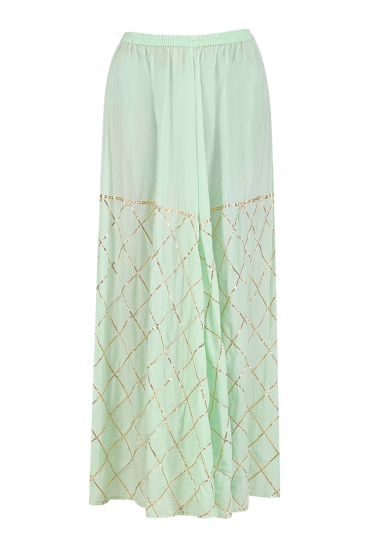 Pista sequins embroidered kurta and gotapatti sharara set available only at Pernia's Pop Up Shop.