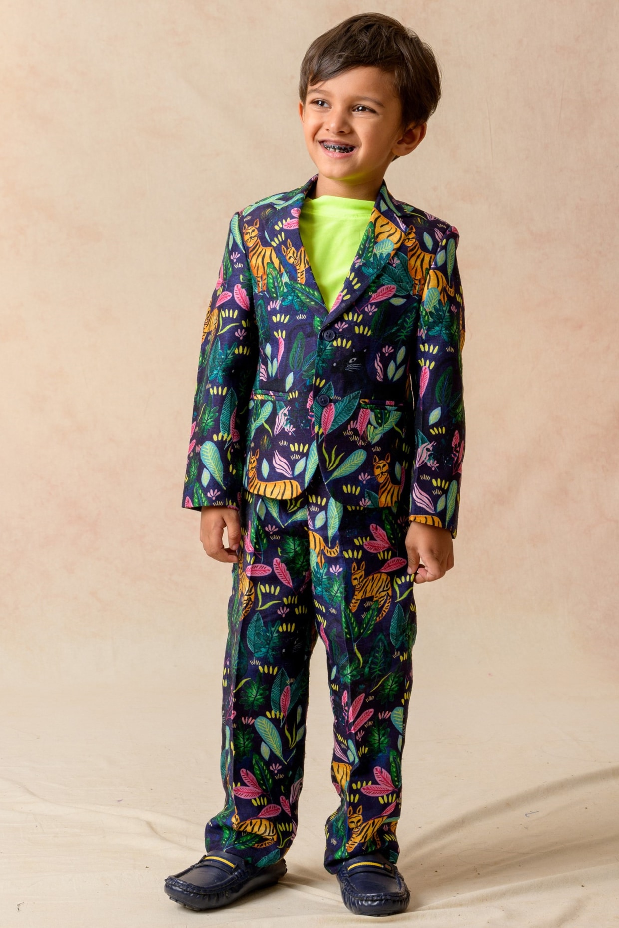 Boys Tiger print Blazer sale and Pants