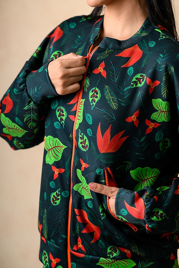 Multi-Colored Scuba Lily Printed Co-Ord Set by Momkidsfashion at Pernia's Pop Up Shop