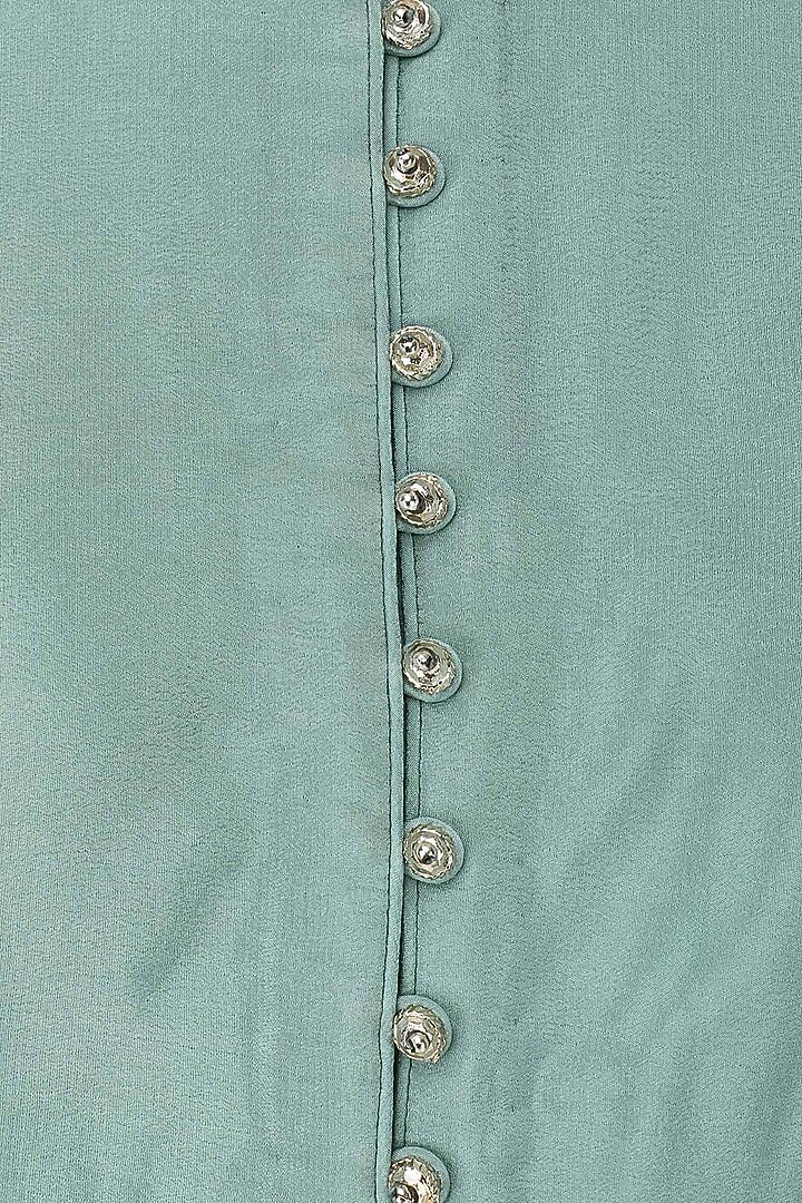 Frost blue cape and palazzo pants set available only at Pernia's Pop Up Shop.
