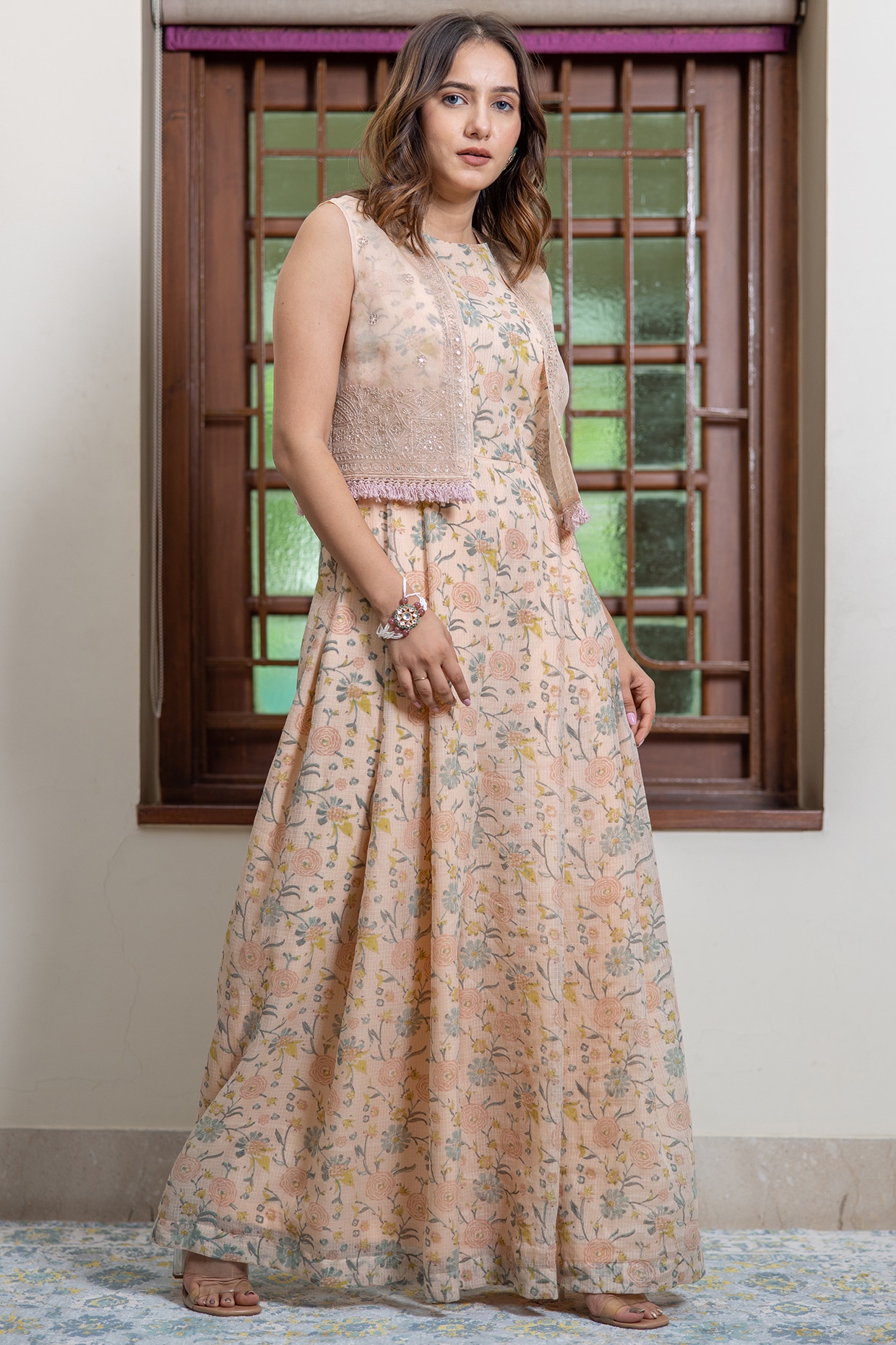 Buy Beige Sarouk Printed Jumpsuit With Jacket by Designer SOUP BY SOUGAT  PAUL Online at Ogaan.com