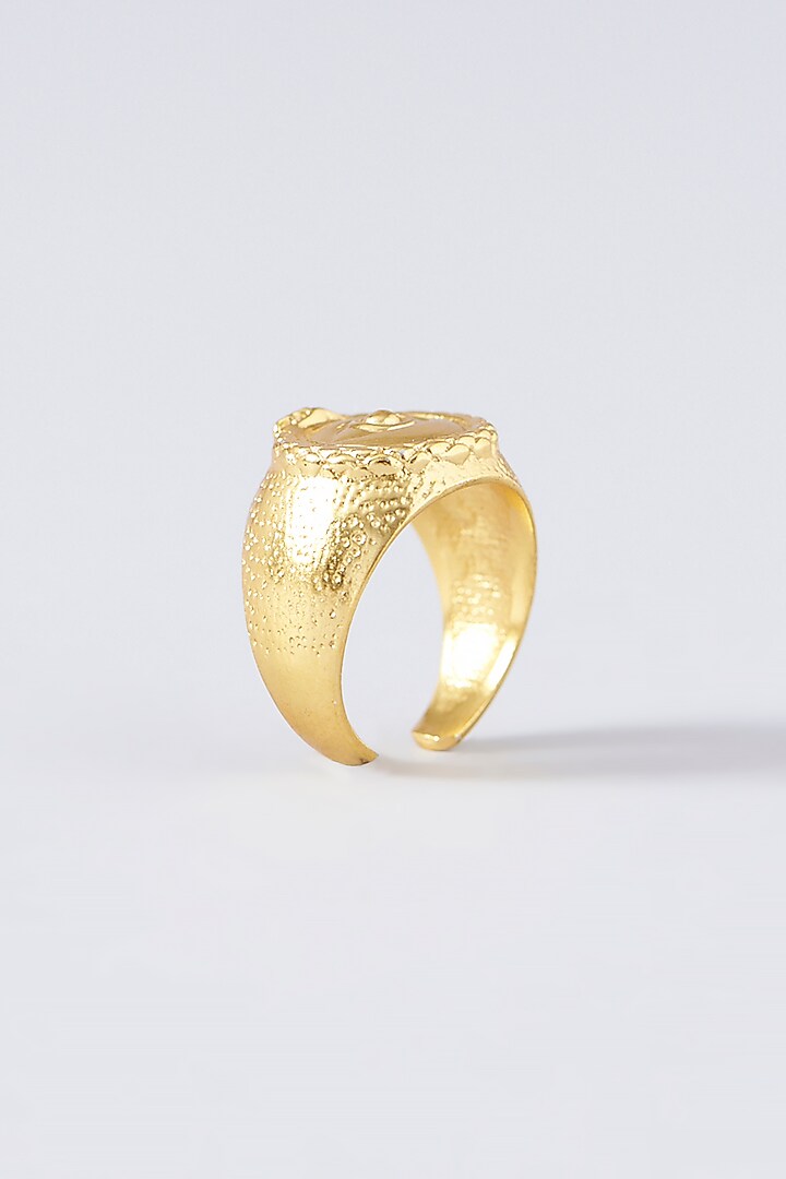 Gold Plated Evil Eye Ring by Maalicious at Pernia's Pop Up Shop