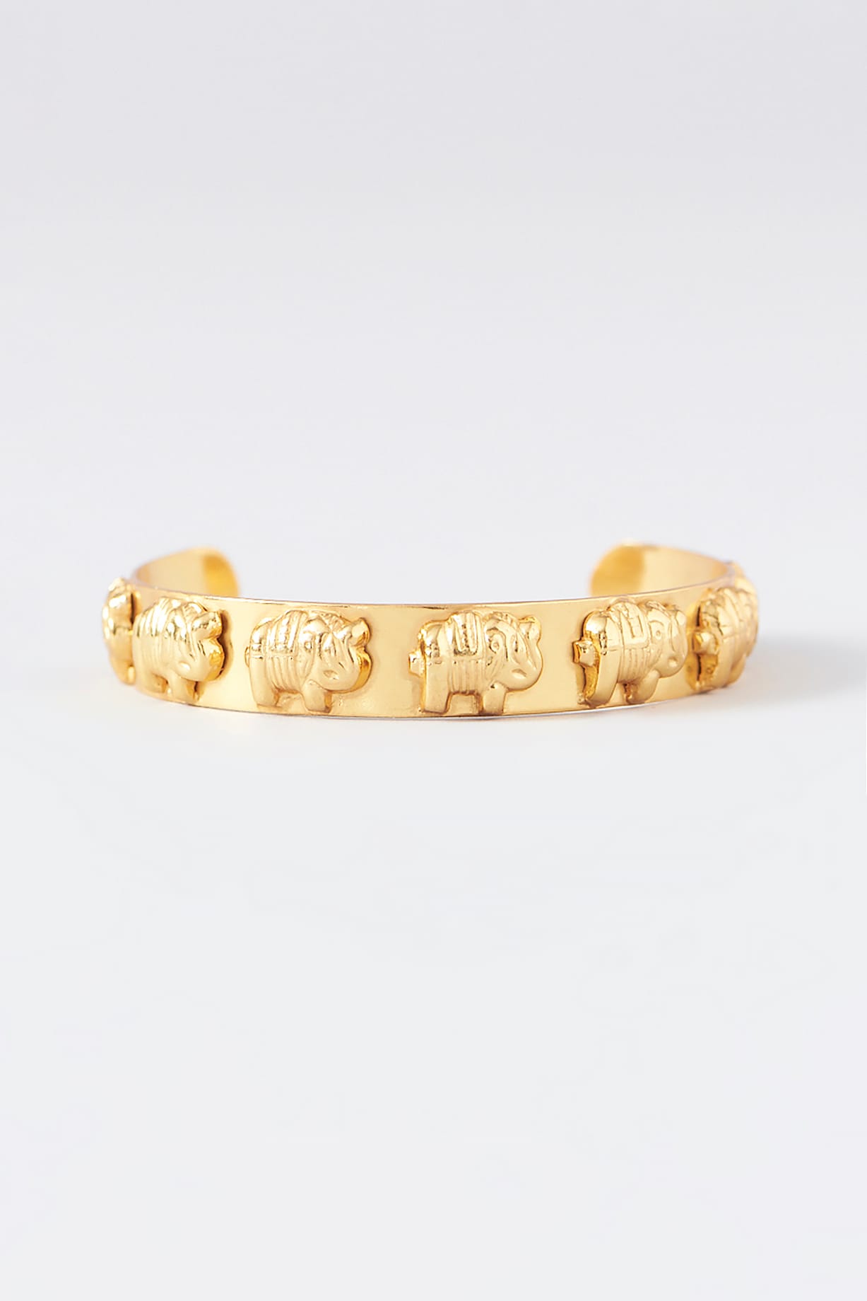 Gold Plated Elephant Bracelet by Maalicious at Pernia's Pop Up