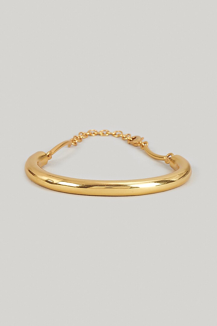 Gold Finish Cuff Bracelet by Maalicious at Pernia's Pop Up Shop