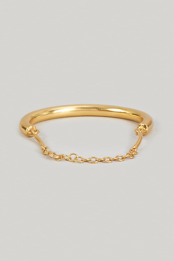 Gold Finish Cuff Bracelet by Maalicious at Pernia's Pop Up Shop