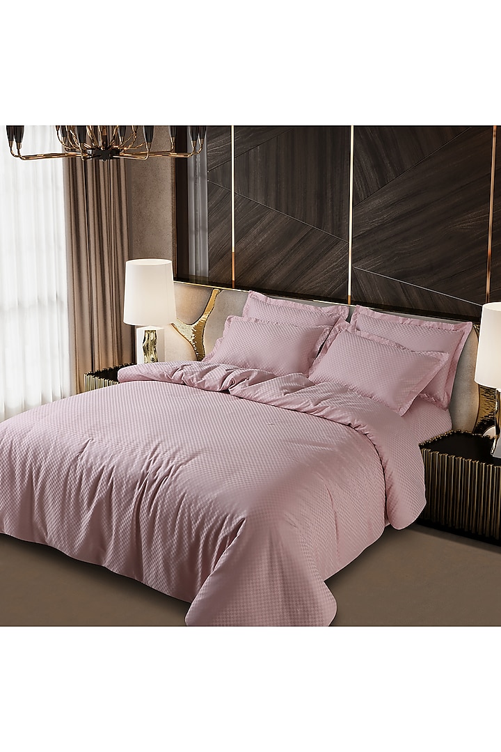 Pink Cotton Bedsheet Set by Malako