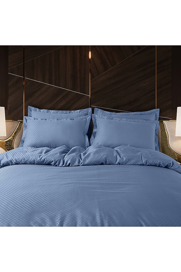 Blue Cotton Bedsheet Set by Malako at Pernia's Pop Up Shop