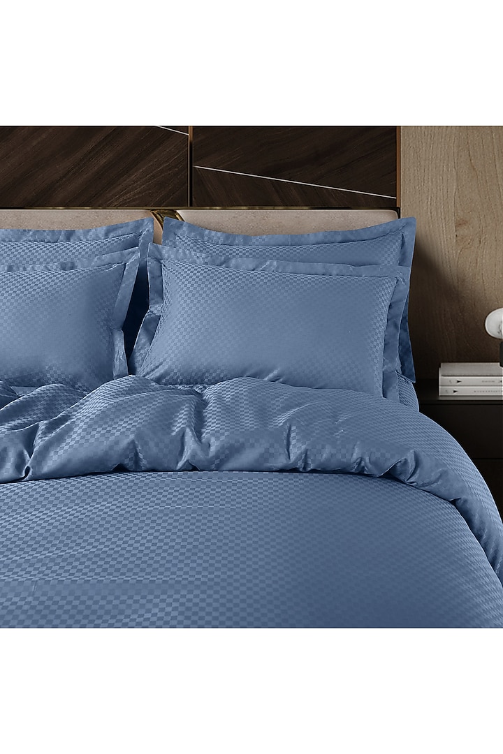 Blue Cotton Bedsheet Set by Malako at Pernia's Pop Up Shop