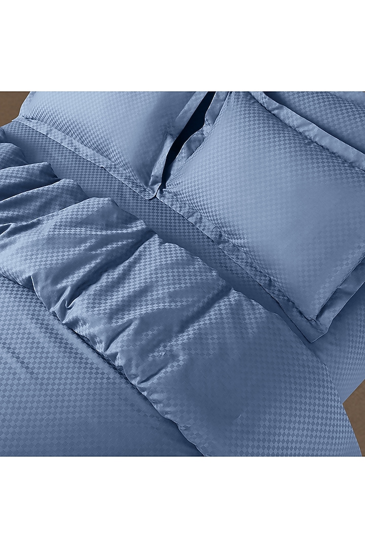 Blue Cotton Bedsheet Set by Malako at Pernia's Pop Up Shop