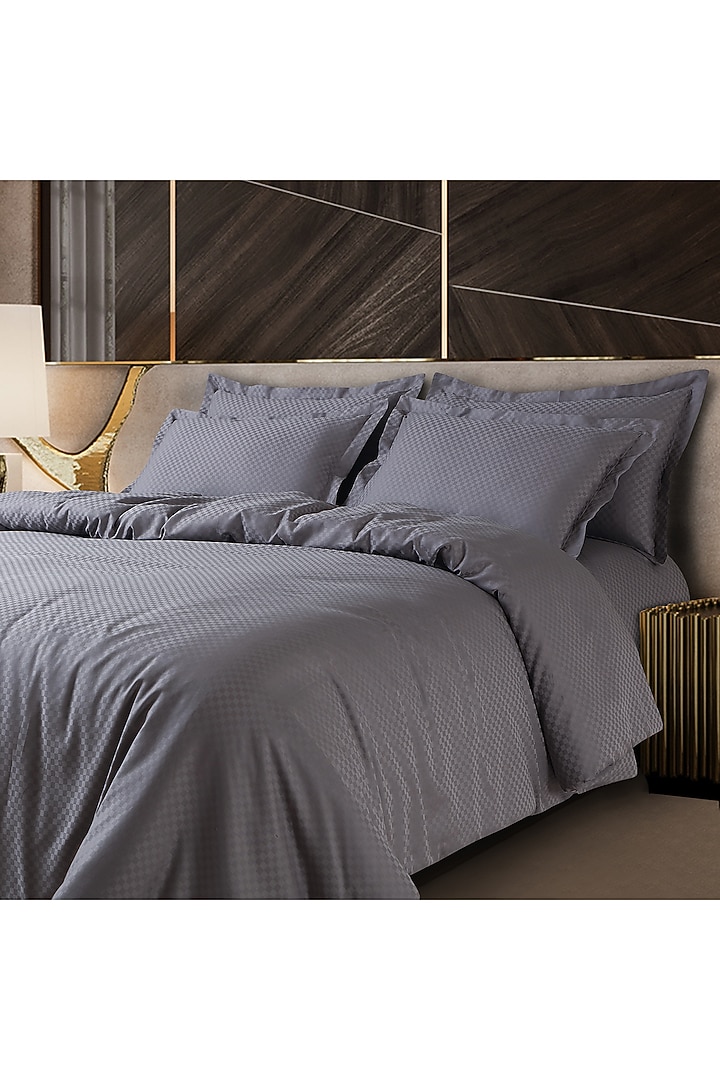 Light Grey Cotton Duvet Cover by Malako at Pernia's Pop Up Shop