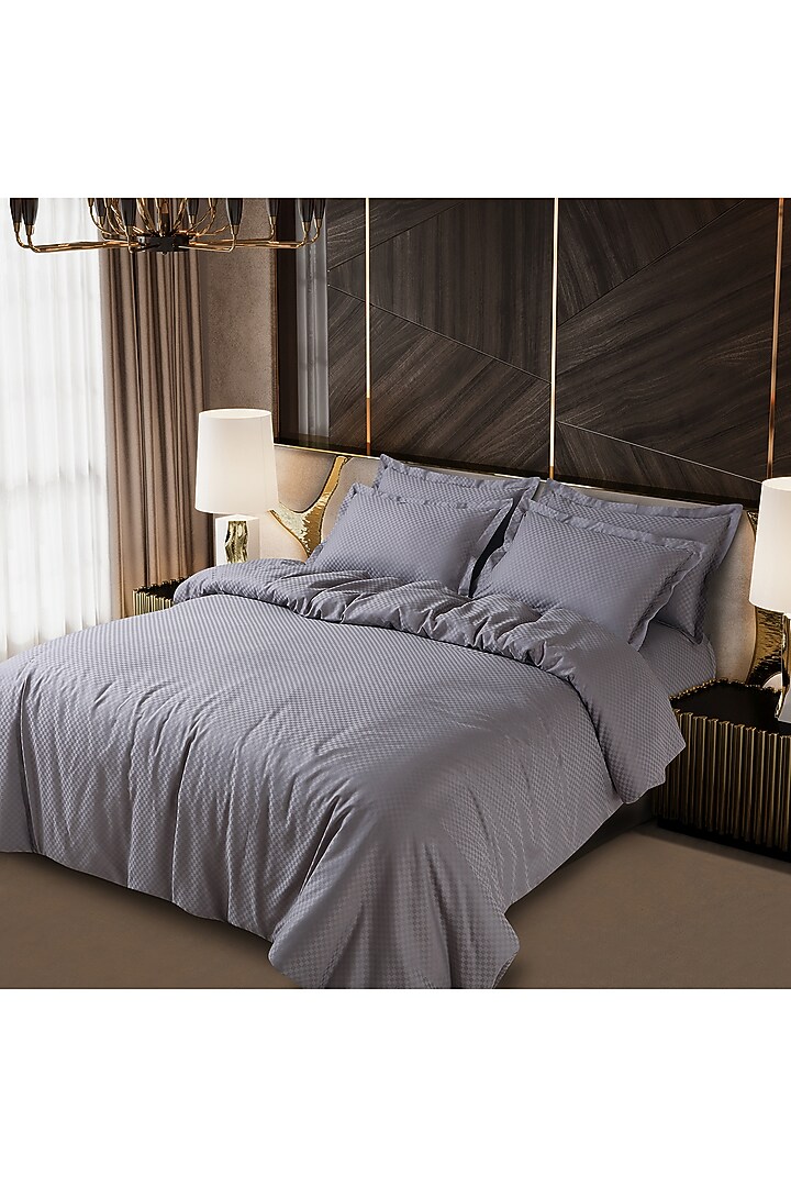 Light Grey Cotton Duvet Cover by Malako at Pernia's Pop Up Shop