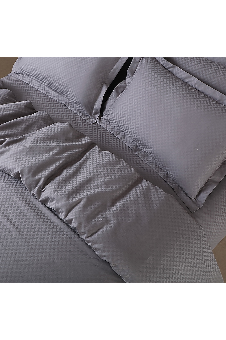 Light Grey Cotton Duvet Cover by Malako at Pernia's Pop Up Shop