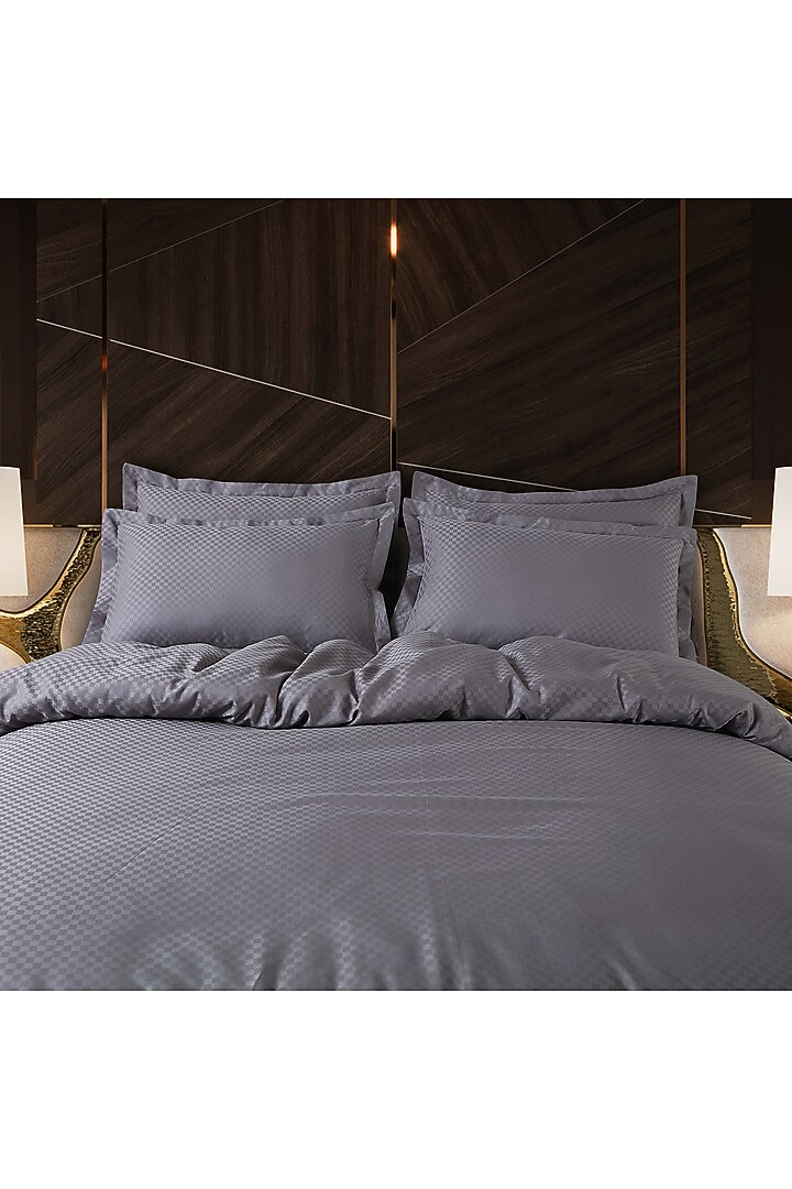 Light Grey Cotton Duvet Cover by Malako at Pernia's Pop Up Shop