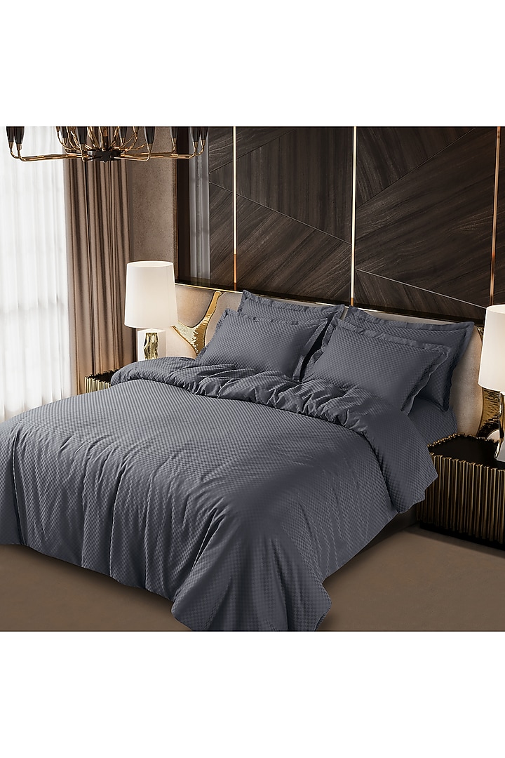 Grey Cotton Duvet Cover by Malako at Pernia's Pop Up Shop