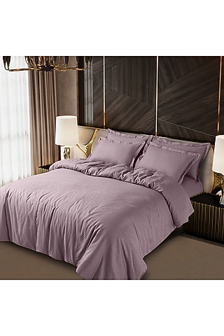 Wine Cotton Duvet Cover by Malako