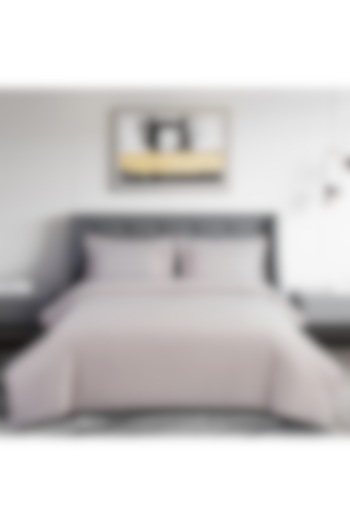 Light Cream Cotton Embroidered Bedsheet Set by Malako at Pernia's Pop Up Shop