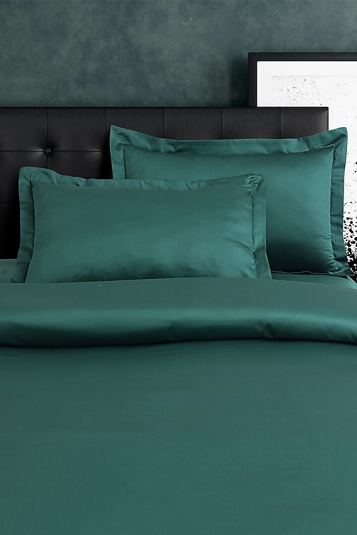 Green Cotton Bedsheet Set by Malako at Pernia's Pop Up Shop
