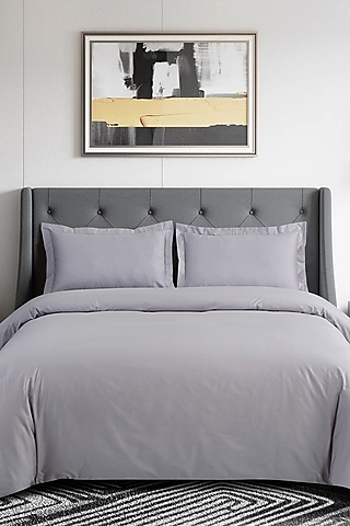 Grey Cotton Bedsheet Set by Malako