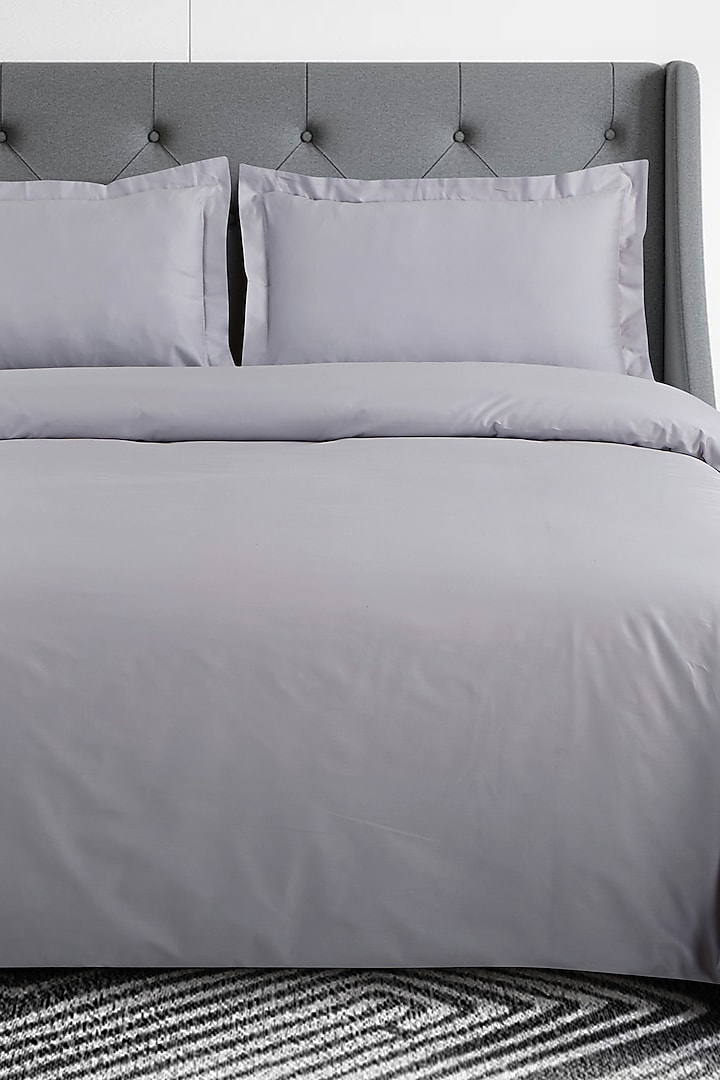 Grey Cotton Bedsheet Set by Malako at Pernia's Pop Up Shop
