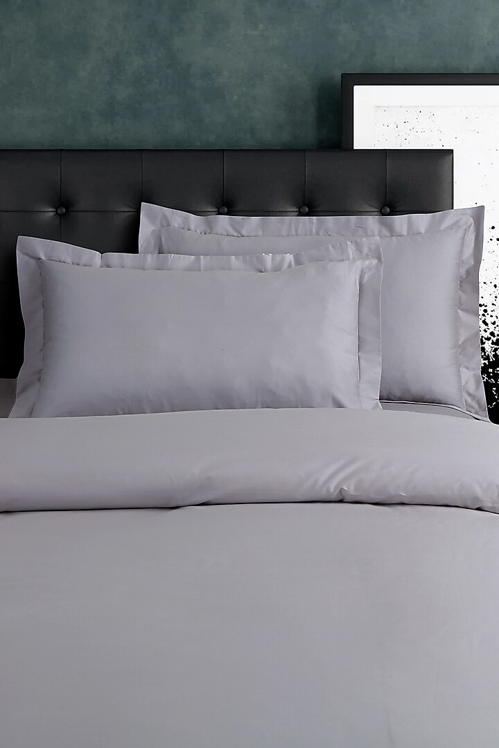 Grey Cotton Bedsheet Set by Malako at Pernia's Pop Up Shop
