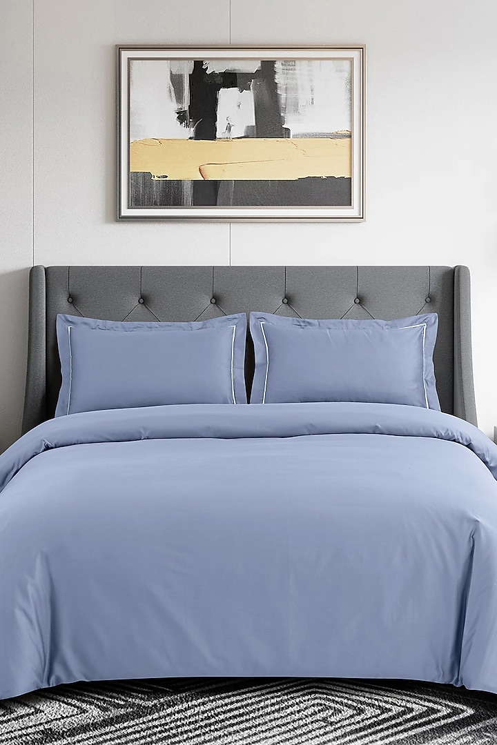 Blue Cotton Bedsheet Set by Malako at Pernia's Pop Up Shop