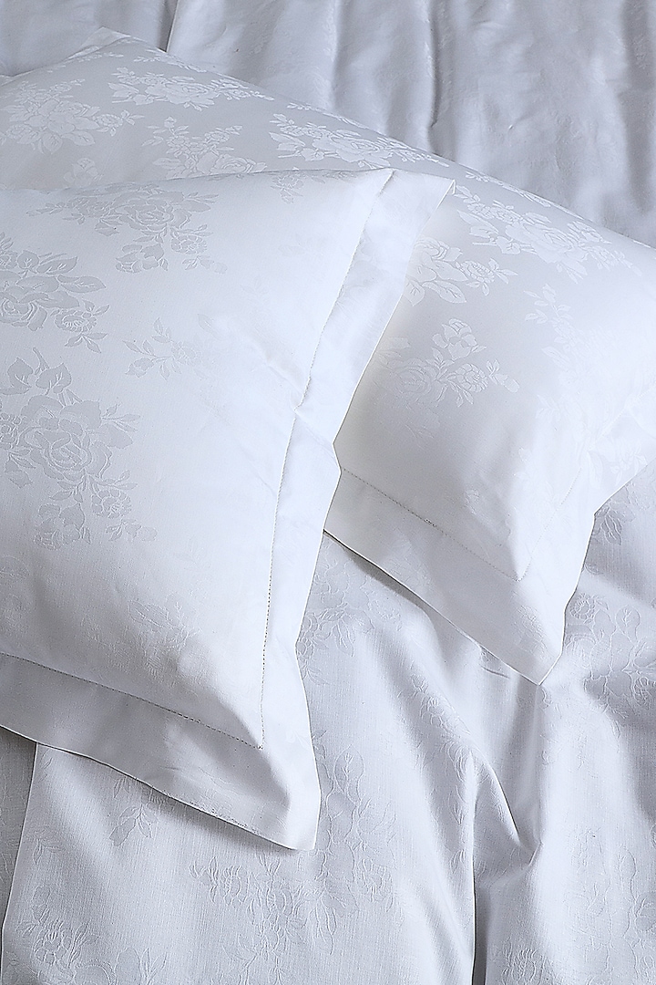 White Cotton Bedsheet Set by Malako at Pernia's Pop Up Shop
