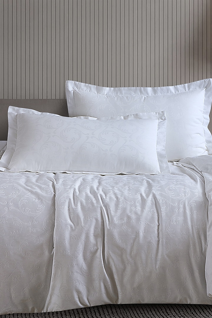 White Cotton Bedsheet Set by Malako