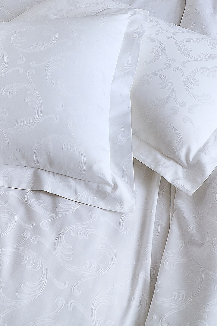 White Cotton Bedsheet Set by Malako at Pernia's Pop Up Shop