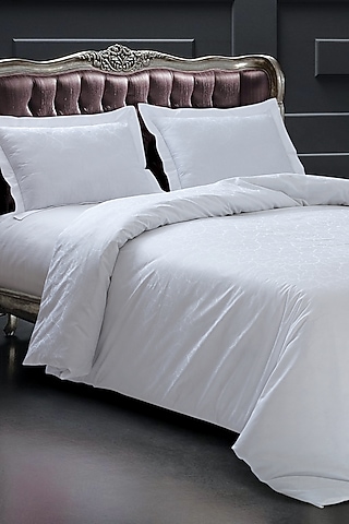 White Cotton Duvet Cover by Malako